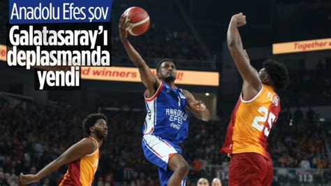 Anadolu Efes Galatasaray ı mağlup etti