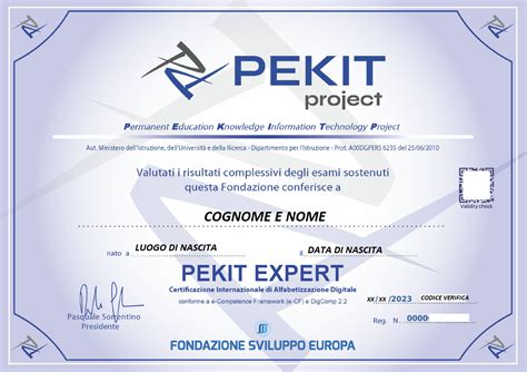 Pekit Corso Certificazione Agenzia MyEAP