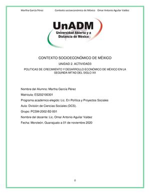 CSM U1 A3 MAGP UNIDAD 1 INTRODUCCIÓN AL ESTUDIO HISTÓRICO DE MÉXICO