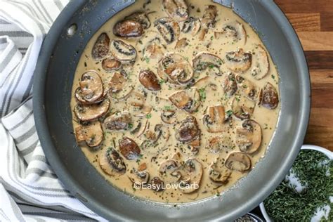 Creamy Dijon Mushroom Sauce Easy Low Carb