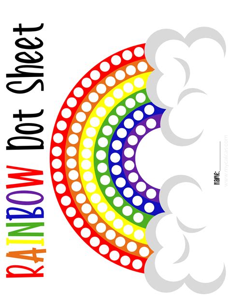 10 Best Rainbow Do A Dot Art Printables Artofit