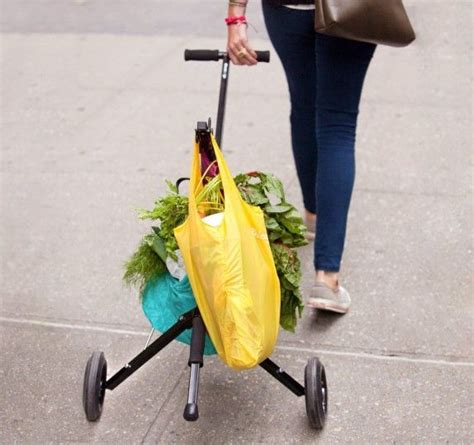 Folding Shopping Bag Carrier Up To Lbs Fivegallonideas