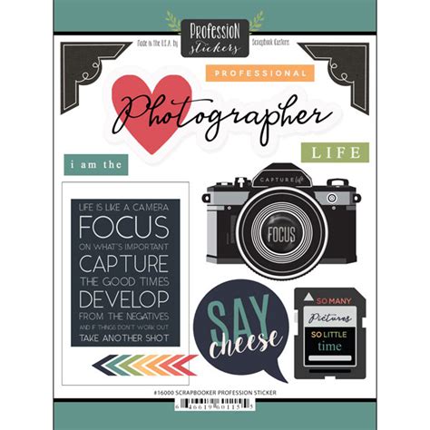 Scrapbook Customs Photography Sticker