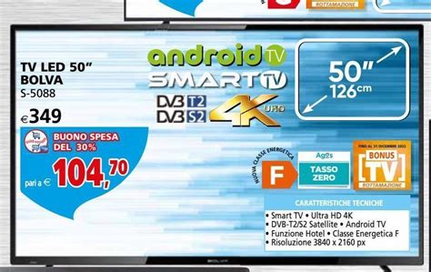 Offerta Tv Led Bolva S Nel Volantino Di Il Gigante