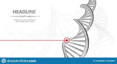 DNA Espiral Poligonal De La H Lice De La Mol Cula De La DNA Del