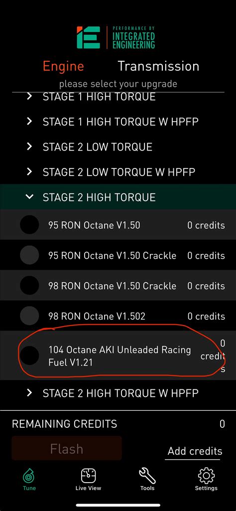 IE Stage 2 Race File Tune Audi Sport Net