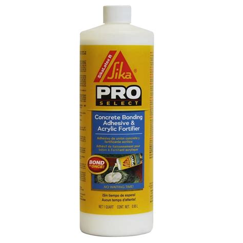 Sika 1 Qt Concrete Bonding Adhesive And Acrylic Fortifier Concrete