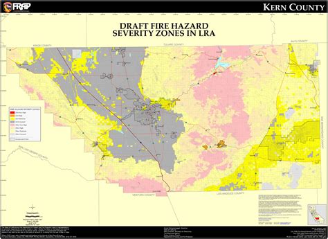 Fire Hazard Severity Zones Kern County California Map - Bakersfield Ca ...