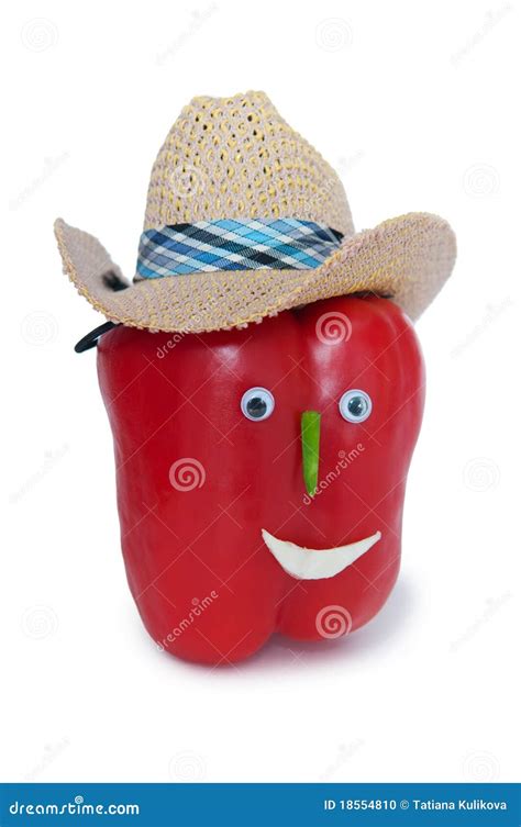 Funny Pepper stock photo. Image of character, heat, food - 18554810