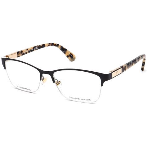 Kate Spade Eyeglasses Glorianne Wr7 Black On White Tortoise Etsy