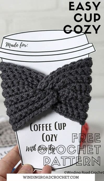 Easy Twisted Cup Cozy Free Crochet Pattern Craftorator