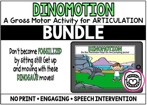 Boom Cards Speech Therapy Bundle A Gross Motor Activity For