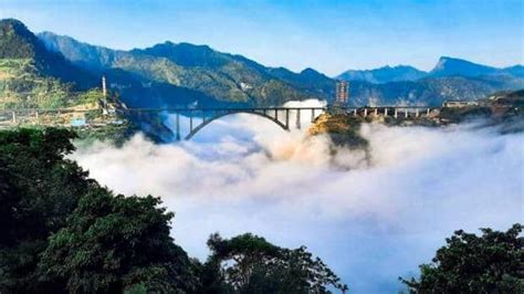 Awe Inspiring Indian Railways Shares Stunning Images Of Chenab Rail