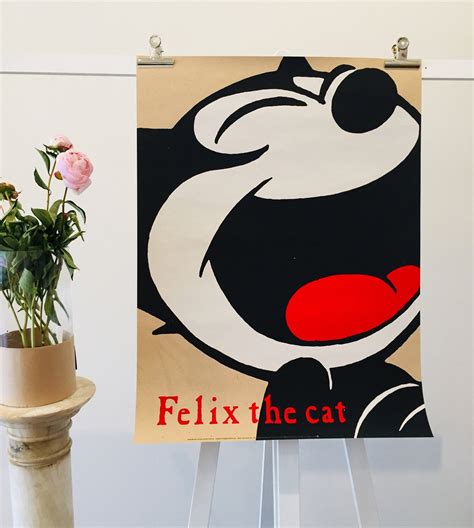 Original Vintage Poster Felix the Cat - Etsy