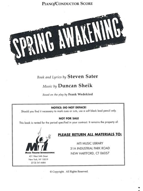 Spring Awakening | PDF