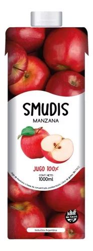 Jugo Smudis De Manzana L Sin Az Car Agregada Natural Mercadolibre