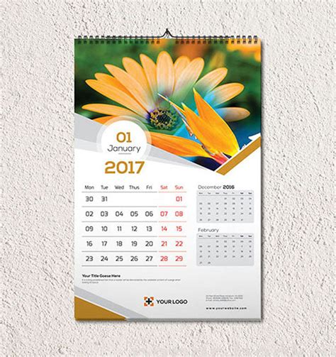 Creative Wall Calendar Template 279193 Templatemonster