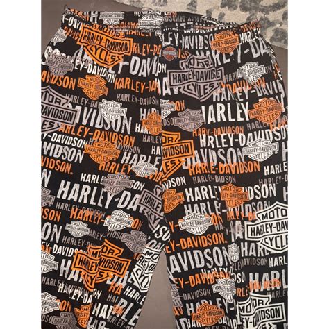 Harley Davidson Mens Pajama Bottoms Lounge Pants Gem