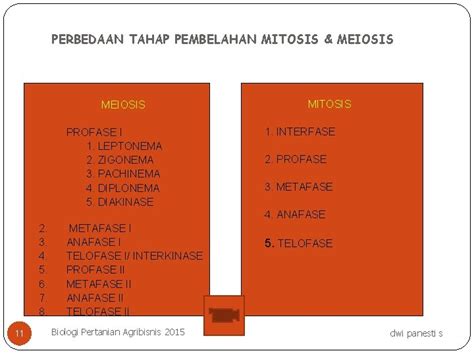 Perbezaan Mitosis Dan Meiosis Nota Sains Cikgu Faten Satu Hari Satu