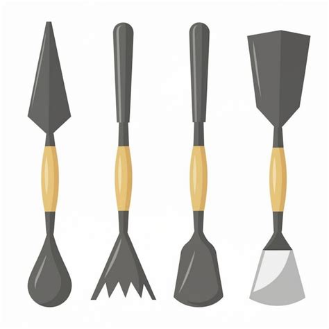 Premium Vector Hand Trowel Set Vector Illustration