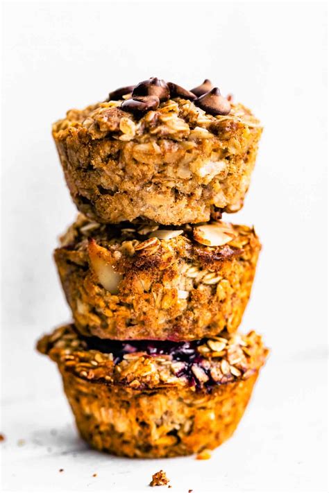 Baked Oatmeal Cups 3 Ways All American Holiday