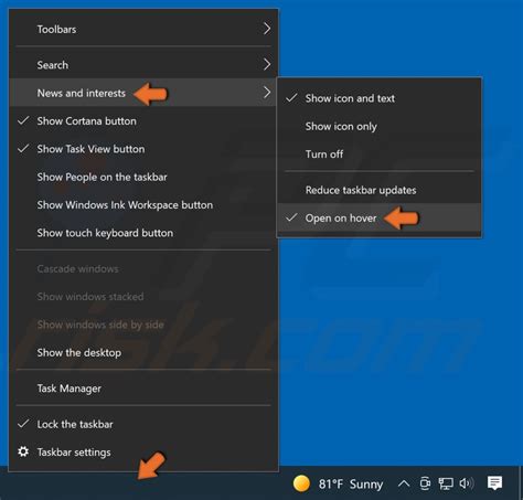 How To Remove Microsoft News From Taskbar On Windows 10