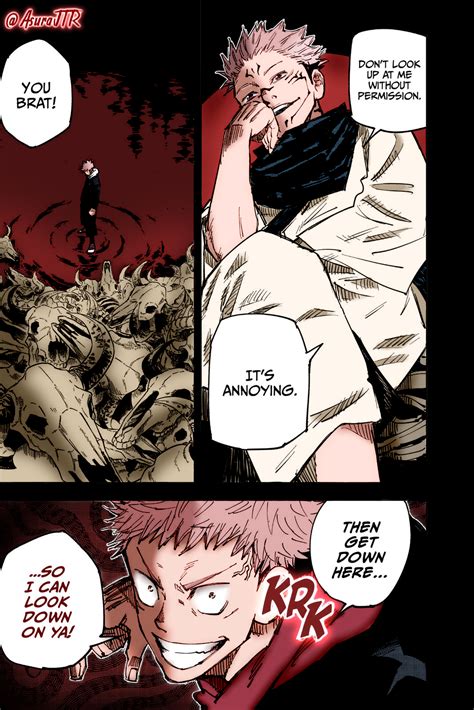 Yuji vs Sukuna (Colored) : JuJutsuKaisen