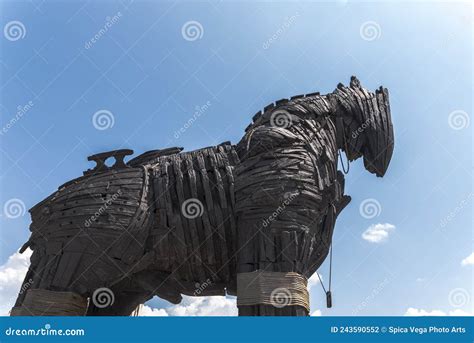 The Wooden Horse of the War of Troy Stock Photo - Image of original ...