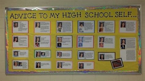 High School Bulletin Board Ideas Advice To My High School Self High