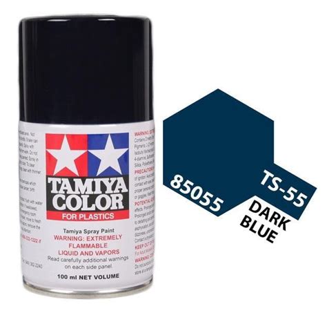 Tamiya 85055 TS 55 Dark Blue Lacquer Spray Paint 100ml TAM85055