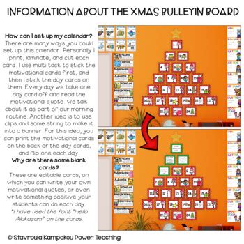 Christmas Bulletin Board Countdown to Christmas - Advent Calendar