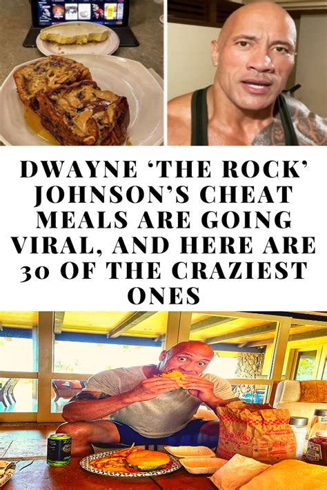 Dwayne The Rock Johnsons Cheat Meals Are Going Viral And Here Are