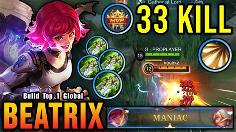 33 Kills Maniac Beatrix 4x Blade Of Despair Crazy Dmg Build Build