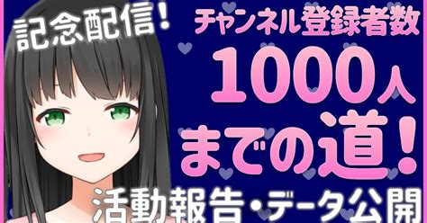 チャンネル登録者数1000人までの道～本当に、ありがとう～｜常世モコ（映画紹介vtuber）