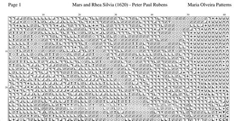 Mars And Rhea Silvia Peter Paul Rubens Pdf Cross Stitch Patterns