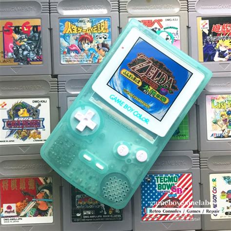 The Latest Tech Gameboy Color Gbc Mint Green Shell Logo Etsy Australia