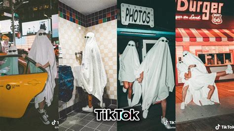 Ghost Photoshoot Trend Spooky Season Tiktok Compilation Youtube