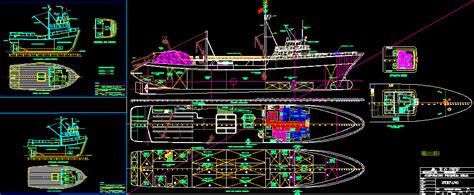 Fishing Ship 1105mts DWG Plan For AutoCAD Designs CAD