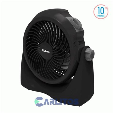 Ventilador Turbo Reclinable Liliana Parrilla Negra Vtf P