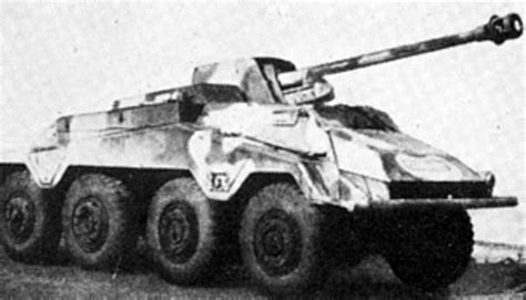 Sdkfz 234 Puma 8 Wheeled Armed Reconnaissance Combat Vehicle