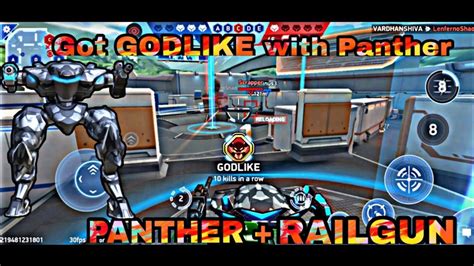 Got Godlike With Panther Mech Arena Vardhanshiva Youtube