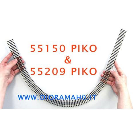 55150 PIKO Binario Flessibile G940 TRAVERSINE IN CEMENTO