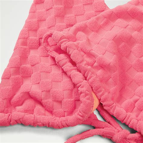 FLU NTE Terry Triangle Bikini Top Pink Speedo UK
