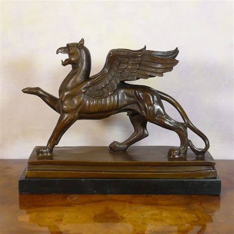 Bronze Sculpture The Griffon Statues Mythological