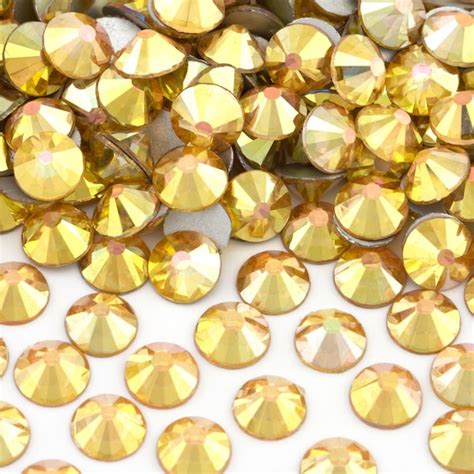 Yellow Rhinestones Etsy