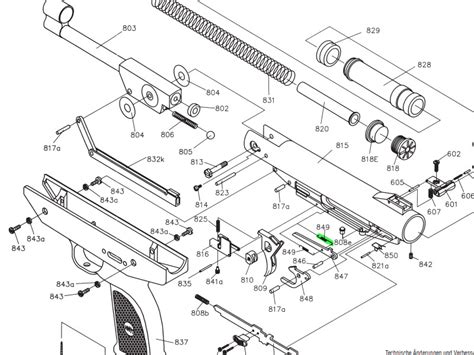 Zugfeder für Luftpistole Weihrauch HW 70 Ersatzteil