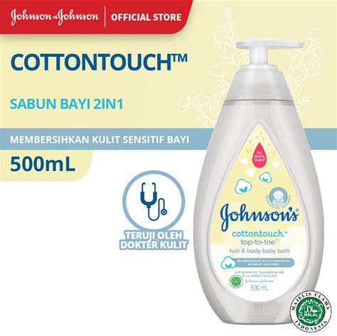 Jual Johnson S Cottontouch Top To Toe Hair Body Baby Bath Sabun