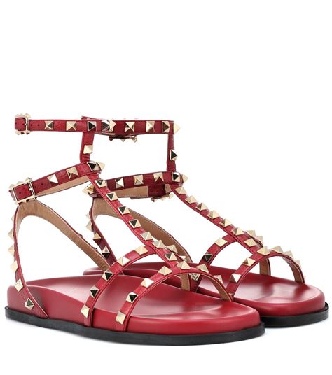 Valentino Garavani Rockstud Leather Sandals Valentino