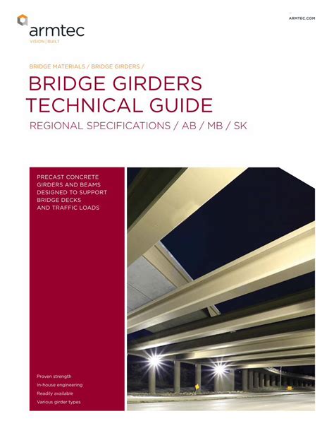 (PDF) BRIDGE MATERIALS / BRIDGE GIRDERS / BRIDGE …files.armtec.com ...