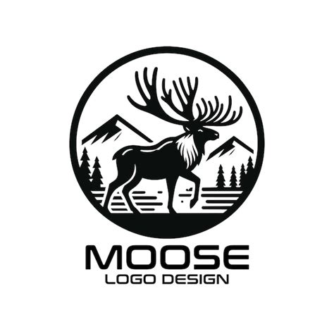 Premium Vector Moose Vector Logo Design